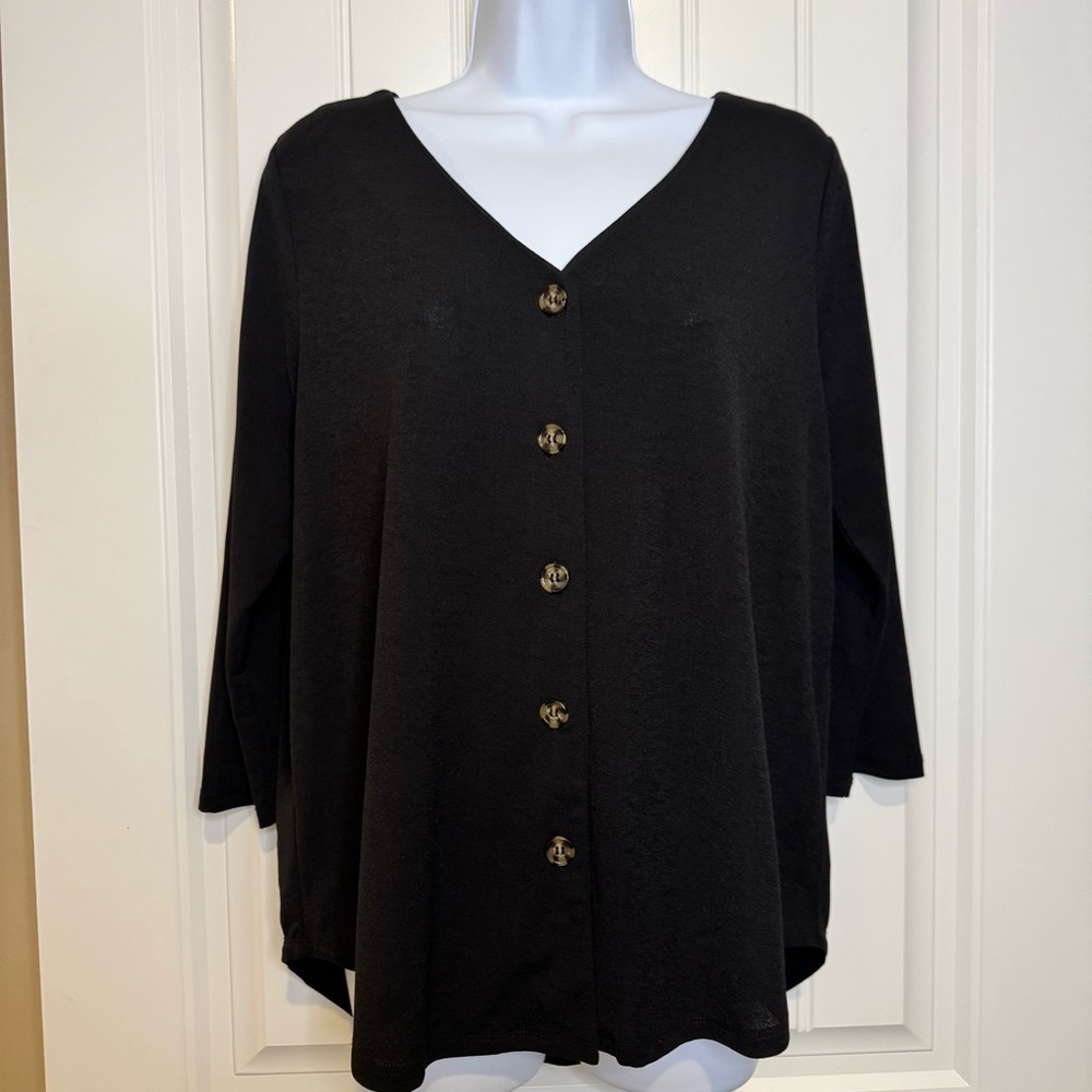 Storybuk Women’s Black Blouse size medium